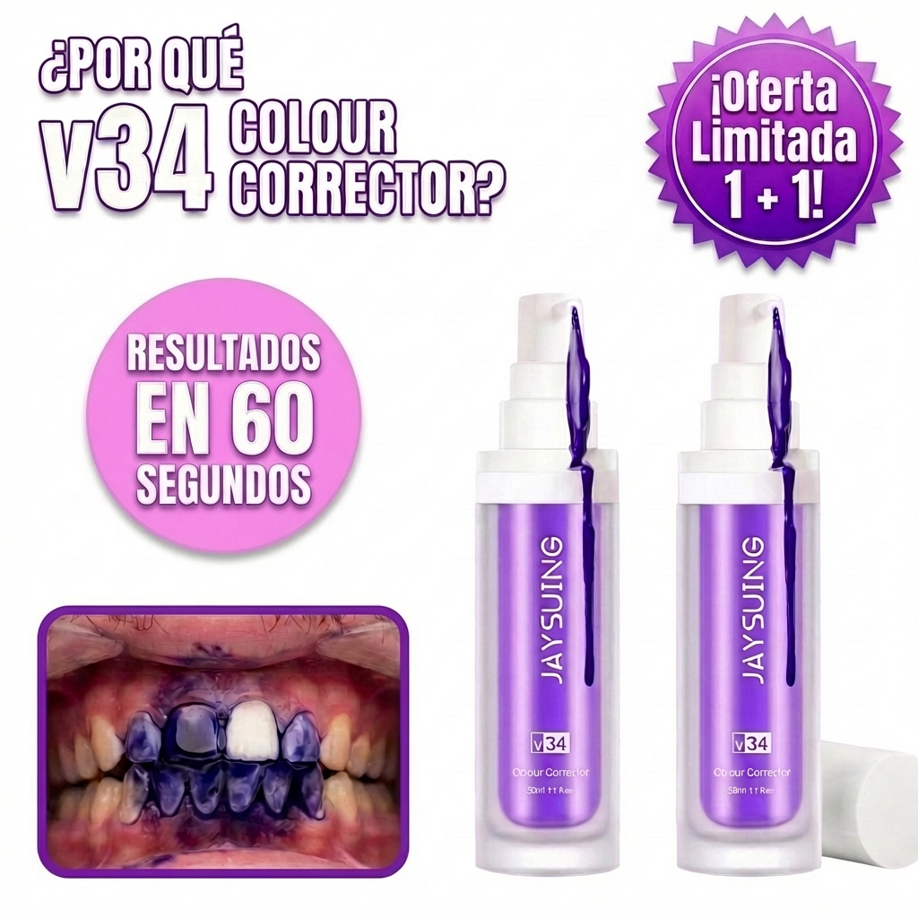 Blanqueador Dental v34 Colour Corrector / Promoción 1 + 1 Limitada