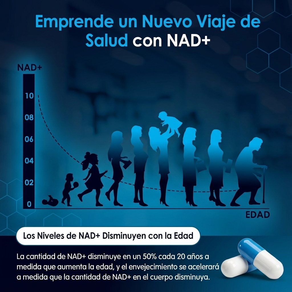 Suplemento para Resistencia, AntiEnvejecimiento y Salud Celular - VITALBLOOM NAD+